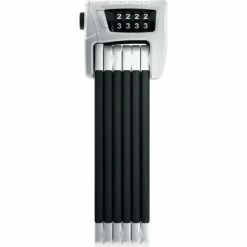 Antivol Pliable Abus Bordo Combo 6100/90 SH Blanc - 90 Cm