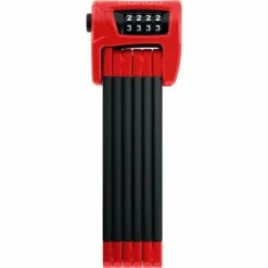 Antivol Pliable Abus Bordo Combo 6100/90 SH Rouge - 90 Cm