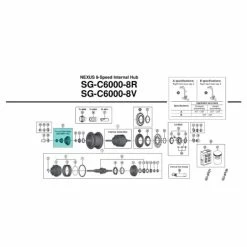 Cache-poussière Shimano Nexus Rollerbrake / Vbrake - Y34R98100