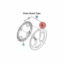 Carter De Pédalier Shimano Acera FC-M361 Avec Visserie