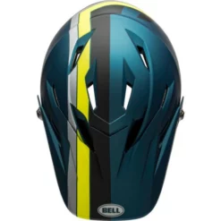 Casque Bell Sanction Bleu/Jaune Fluo -VTT Petitprix casque bell sanction bleu jaune fluo 4