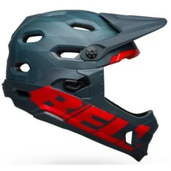Casque Bell Super DH MIPS Bleu/Rouge -VTT Petitprix casque bell super dh mips bleu cramoisi 1