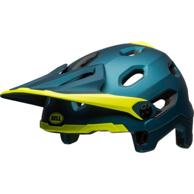 Casque Bell Super DH MIPS Bleu/Jaune Fluo 4 Casque Bell Super DH MIPS Bleu/Jaune Fluo – Image 2
