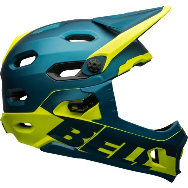 Casque Bell Super DH MIPS Bleu/Jaune Fluo 5 Casque Bell Super DH MIPS Bleu/Jaune Fluo – Image 3