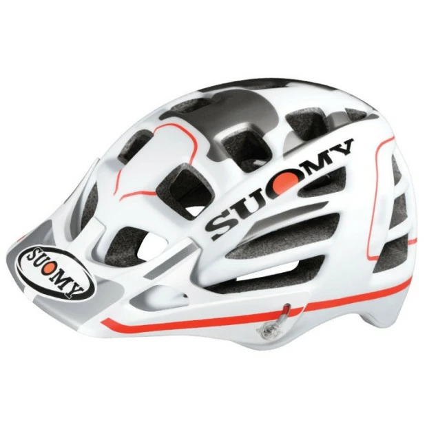 Casque Suomy Scrambler Desert - Blanc/Gris/Rouge Mat 3 Casque Suomy Scrambler Desert - Blanc/Gris/Rouge Mat