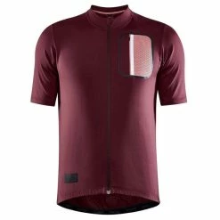 Maillot VTT Manches Courtes Craft ADV Offroad SS Jersey XL Bordeaux