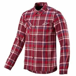 Chemise VTT Alpinestars Whistler Wind Block Plaid Rouge M