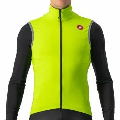 Gilet Coupe-vent Castelli Perfetto RoS 2 Vest 2023 S Jaune Fluo