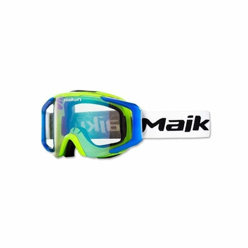 Masque Vélo Maikun Arrow Vert à Verre Iridium 3 Masque Vélo Maikun Arrow Vert à Verre Iridium
