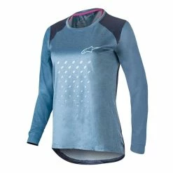 Maillot VTT Femme Manches Longues Alpinestars Stella Alps 6.0 M Bleu Clair M Bleu Clair