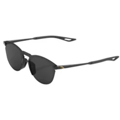 Lunettes Solaires 100% Legere UltraCarbon Round Noir Poli / Verres Fumés