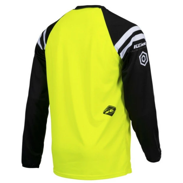 Maillot Kenny Track Raw Jaune Fluo 4 Maillot Kenny Track Raw Jaune Fluo – Image 2