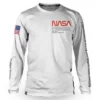 Maillot Manches Longues Loose Riders Nasa Flight Crew Blanc