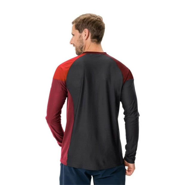 Maillot VTT Manches Longues Vaude Moab LS VI Rouge Brillant 6 Maillot VTT Manches Longues Vaude Moab LS VI Rouge Brillant – Image 4