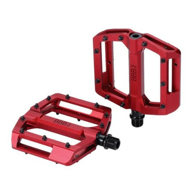 Pédales Plates VTT BBB Enigma Rouge 3 Pédales Plates VTT BBB Enigma Rouge