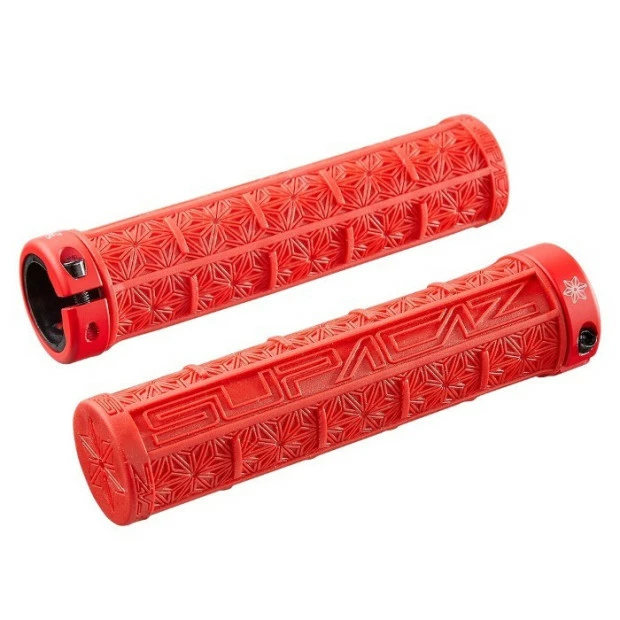 Poignées Supacaz Grizips Lock-on Rouge 3 Poignées Supacaz Grizips Lock-on Rouge