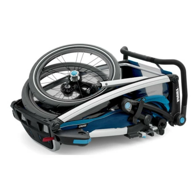 Thule Remorque Enfant Chariot Cross 1 - 1 Place - Bleu 10 Thule Remorque Enfant Chariot Cross 1 - 1 Place - Bleu – Image 8