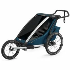 Remorque Enfant Thule Chariot Cross 1 Bleu Majolica -VTT Petitprix remorque enfant thule chariot cross 1 bleu majolica 3
