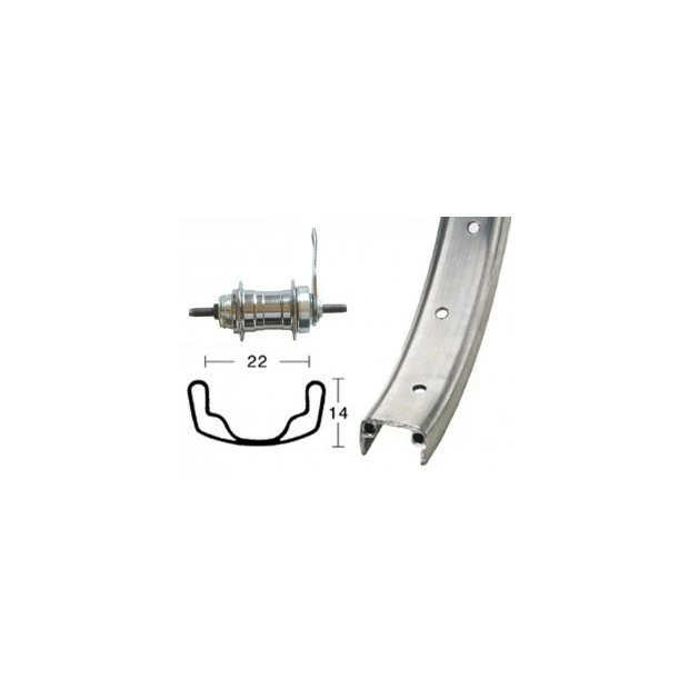 Xxcycle Roue Arrière Rétropédalage 26' (559 / 22) 3 Xxcycle Roue Arrière Rétropédalage 26' (559 / 22)