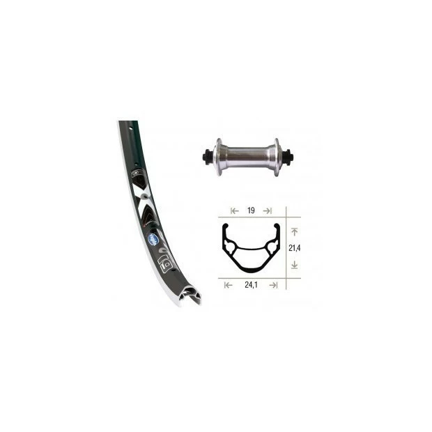 Xxcycle Roue Avant Rigida / Shimano RM30 28' (622 / 19) 3 Xxcycle Roue Avant Rigida / Shimano RM30 28' (622 / 19)