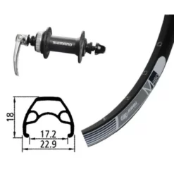 Xxcycle Roue Avant Winora Rodi M460 Moyeu Alivio 435 26x1,90 (17-559)