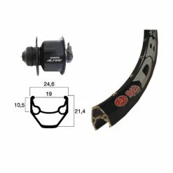 Xxcycle Roue Dynamo 28' Shimano Alfine CL Rigida ZAC 2000 Noir (622-19)