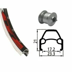 Xxcycle Roue Dynamo 28' Shimano DH3N30 Rodi AV 17 (622-19)