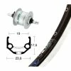 Xxcycle Roue Dynamo 28' Shimano DH3N31 Rigida Zac 19 (622-19) -VTT Petitprix roue dynamo 28 shimano dh3n31 rigida zac 19 622 19