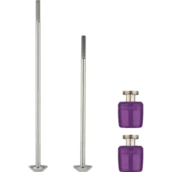 Set De 2 Axes De Blocage De Roues Abus Nutfix M5 Violet - 100/135 Mm
