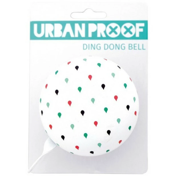 Sonnette Urban Proof Ding Dong Ø8cm Gouttes De Pluie Mutlicolores/Blanc 3 Sonnette Urban Proof Ding Dong Ø8cm Gouttes De Pluie Mutlicolores/Blanc